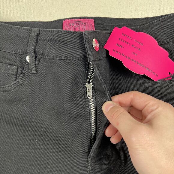 NWT Trash And Vaudeville Dream Bootcut Jeans Women’s 27/5 Black Stretch Denim - Picture 7 of 16